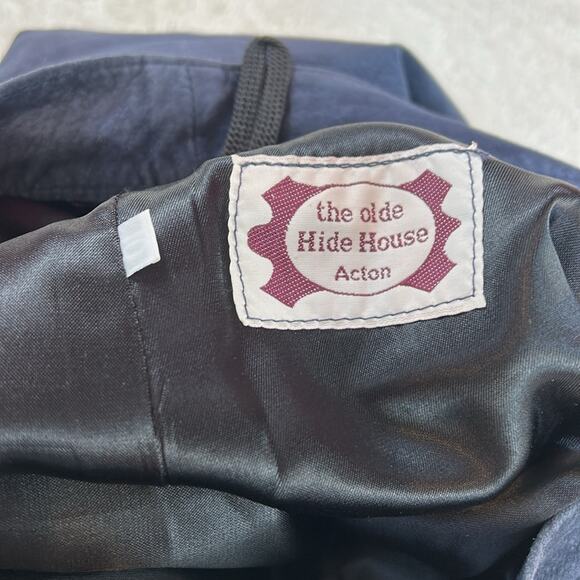 The Olde Hide House Acton blue suede midi pencil skirt, size 10 - Picture 5 of 6